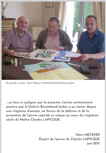 Charles Lapicque exposition juillet 2023 texte de Marc Metayer