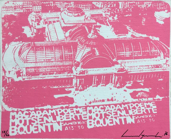 Bernard Quentin - Macadam Poème - 1976