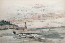 Paul-Elie Gernez -Le port d'Honfleur - 1930