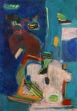 Marcelle Loubchansky - Composition abstraite 1953