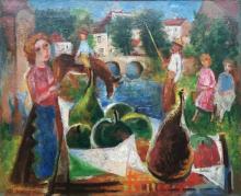 Charles Walch - Villageois à la nature morte