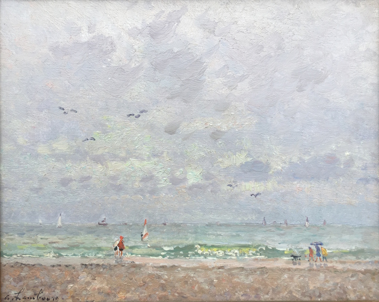 André Hambourg - Temps humide, marée haute - Deauville