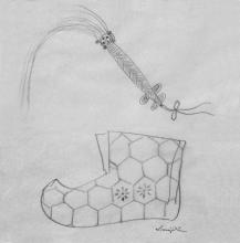 Foujita - Chaussure et dague