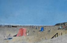 Roland Oudot - Scène de plage